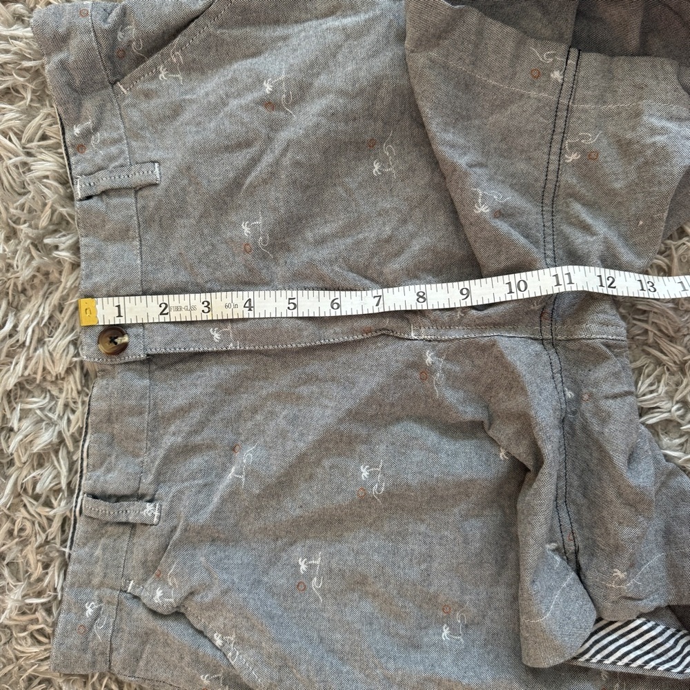 Sovereign Code Grey Palm Tree & Wave Flat Front Shorts - Picture 3 of 6